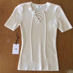 LPA THE LABEL Cashmere Shirt